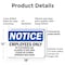 Signmission Employees Only No Customers Are Allowed OSHA Notice Sign, Plastic, 18in W x 12in L, 2PK OS-2PACK-NS-P-1218-L-11996 - alternate 3